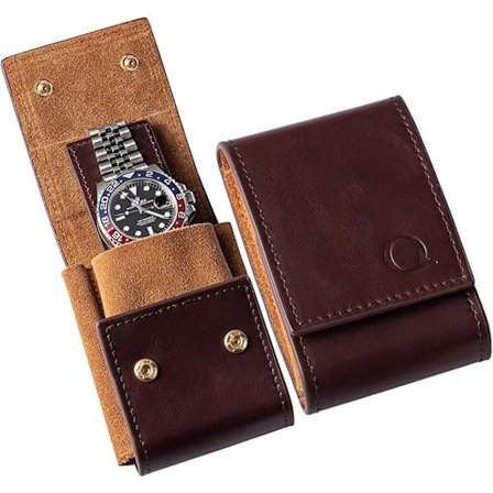 Urkasse i ægte læder - Til 1 eller 2 ure