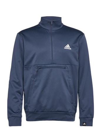 Aeroready Game And Go Small Logo Half-Zip Top Sweat-shirt Tröja Navy Adidas Performance