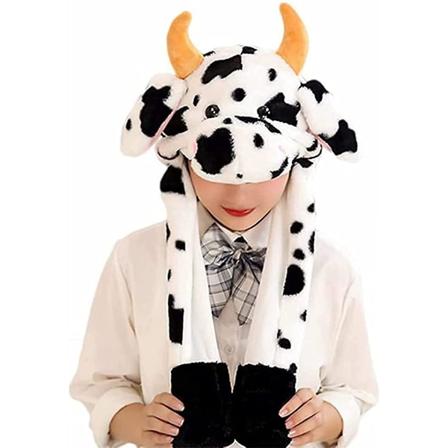 Søt lue med slående ører plysjluer dyr cosplay lue Halloween, påske, julefest utkledning feriehatter