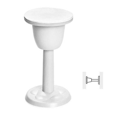 2 st Hålfritt Silikon Dörrstopp Vägg Sugkopps Tyst An,ZQKLA