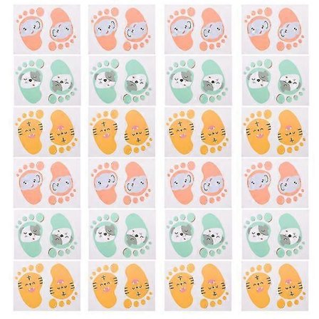 30 Par Förskola Golv Klistermärke Fotavtryck Klistermärken Tecknade Golvdekaler Fotavtrycksdekaler