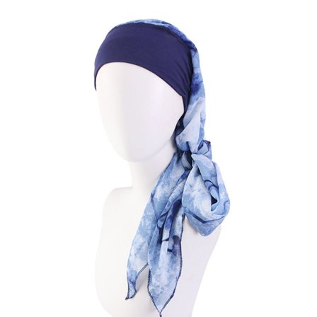 Modal bomull med bredbrättad pannband