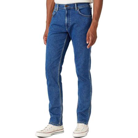 Wrangler Greensboro the stone ride , Blauw , Heren , Maat: W38 L32 Regular Fit Jeans