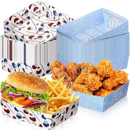 36-pack Ishockey Tema Partytillbehör 5 lb Ishockey Tallrikar Matbrickor Nacho