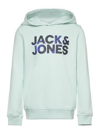 Jjstyd Corp Splash Sweat Hood Ln Jnr Green Jack & J S