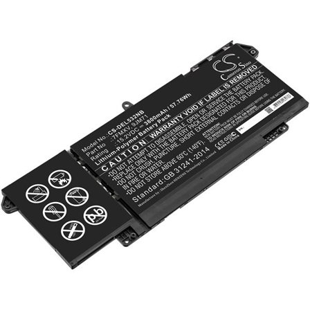 Batteri till Notebook, Bärbar dator för DELL Latitude 5320, Latitude 7320 m.fl.
