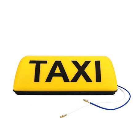 Taxiskilt / Taxi Lampe (29cm)