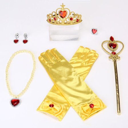 Princess Dress Up Accessoarer Princess Queen Wand och Tiara Crown Dress Up Accessoarer Girl Present Set