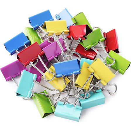 Pärm, 1,25", 25-pack, medium, färgad pärm, medium pärm, färgad pärm, klämma