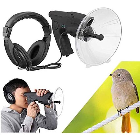 Parabolsk Mikrofon Bionisk Øre For Langdistanse Lytteutstyr Opp Til 200m 8x Forstørrelse Monokulær Lydforsterker