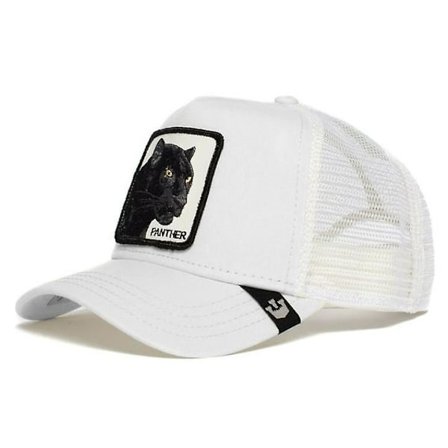 Mesh Cap Sommar Baseball Cap Trucker Cap cap Panther White
