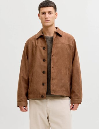 Jack & Jones Jjecasablanca Shacket Noos - Brown - XXL