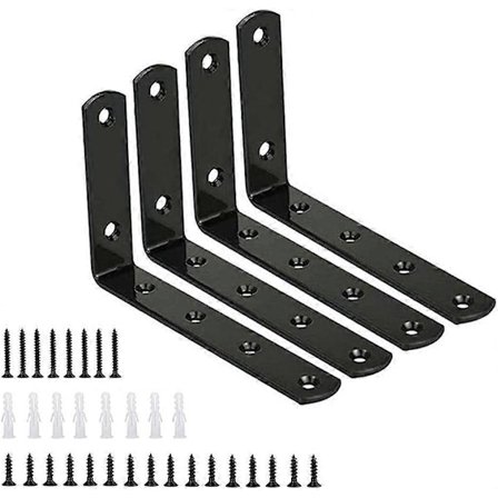 Vinkeljärn 90 Grader, Rostfritt Stål Vinkel, Möbelvinkel, Vinkelbeslag, Hyllkonsol