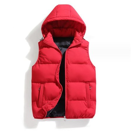 Mænds Udendørs Vestjakke med Hætte Ærmeløs Vest