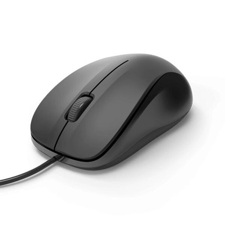 Optisk 3-knappars mus med tysta klick och gummerad yta