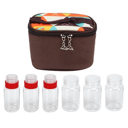 6-delt Mini Krydderflaskesett for Utendørsbruk, Bærbar Krydderbeholder for Camping og Grill