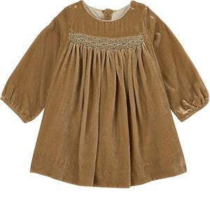 Bonpoint Beige Felicie Velvet Dress 3 Years - Dresses - 3 years - Beige - Mädchen