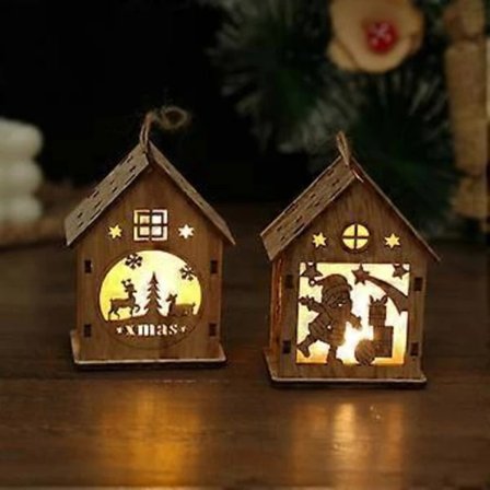 /EA/ 2 st Julgranshusdekoration 10CM