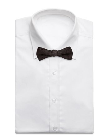 Structured Bow Tie Brown Lindbergh Black