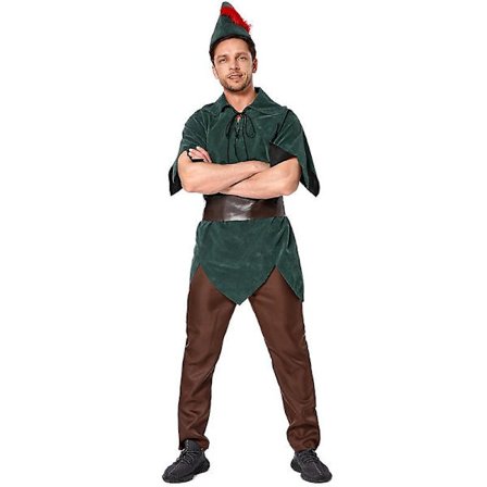 Set med 4 sagofigurer Green Elf Prince Cosplay-kostymer 180cm