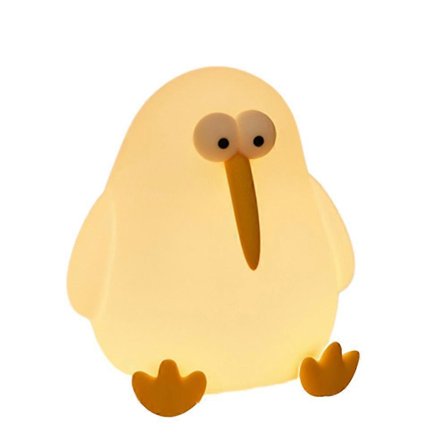 Squishy Kiwi -lintulamppu, ladattava, himmennett v , silikoninen y valo lapsille, hauska sisustus