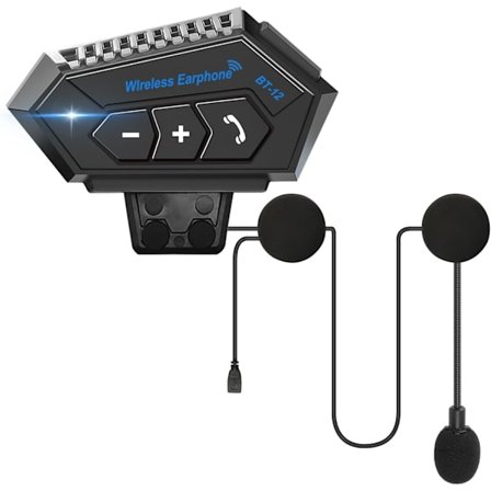 2025 Seneste Model OBEST Motorcykelhjelm Bluetooth Headset 2-vejs Motorcykel Intercom Headset med DSP Støjreduktion Handskevenlig C