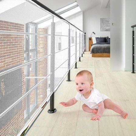 Portaiden suojaverkko, turvaverkko, parvekkeen portaiden suojaverkko, 2m*78cm