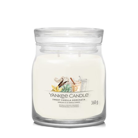 Yankee Candle Signature Jar Candles Sweet Vanilla Horchata 368g - Candela Profumata