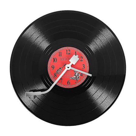 Europeisk Retro Nostalgisk Ultrastille Klokke Vinylplate Personlighet Veggklokke Kafé Bar Dekorativ