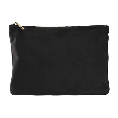 Bagbase Sammet Accessoarväska 30cm x 20cm Black Onyx