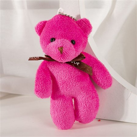 Teddy Bear Plyschleksaksnyckelring och Siamese Bear Small Gift Keycha Blue