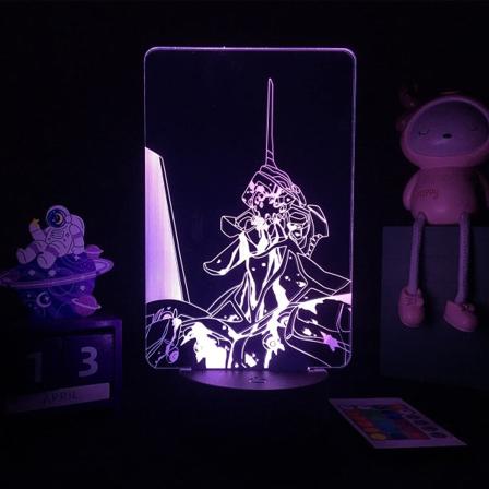 3D EVA Anime Light Evangelions Figur LED Nattlampa Födelsedag