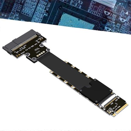 F47SM M.2 NVMe til U.3 SSD Skjøtekabel PCIe 5.0 25cm