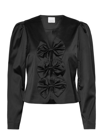 Dante6 Dante6-Soralla Bow Detail Top - Black - 40