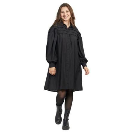 Brandtex, Svart Brandtex Tunic Kjole, Svart, Dame, Størrelse: L