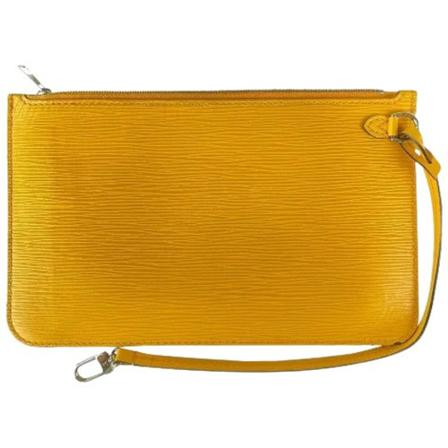 Louis Vuitton Vintage, Pre-owned Leather louis-vuitton-bags Geel, Dames, Maat:ONE Size