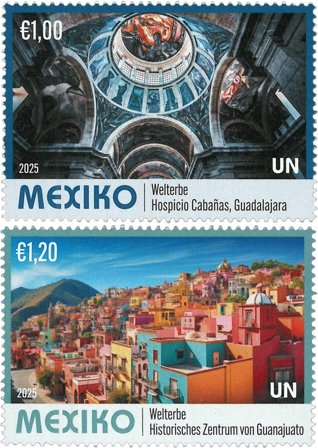 FN Wien - UNESCO Mexico - Postfrisk sæt 2v