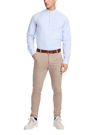 Lindbergh Superflex Knitted Cropped Pant Byxor Herr Grå XXL