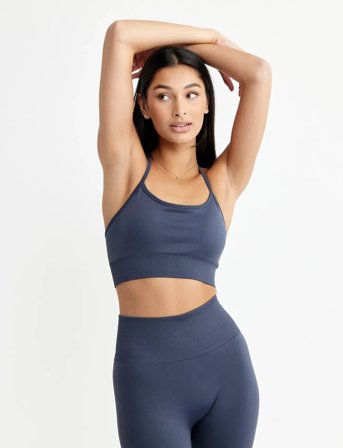 Drop of Mindfulness Signature Seamless Bra - Navy - M