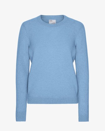 Women Classic Merino Wool Crew - Seaside Blue - Female - XL
