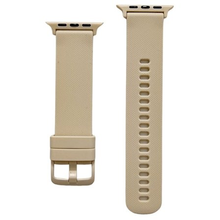 Apple Watch 42/41/40/38 mm Armband Silikon Khaki