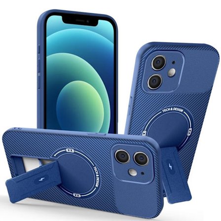 iPhone 12 Case with Stand - Blue