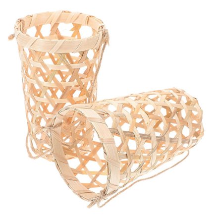 Hängande orkidéplanterare, bambuvävd korg, mångsidig heminredning