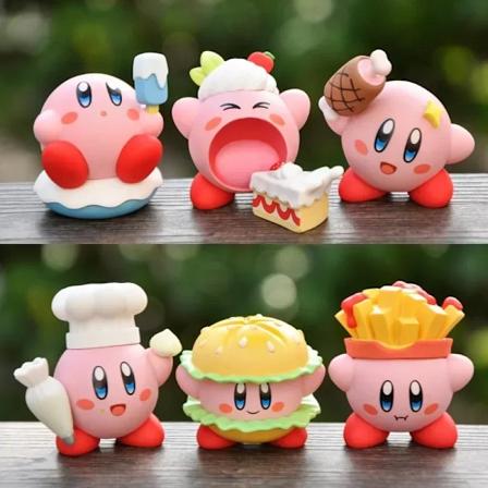 Kawaii Star Kabi 6 kpl Anime-hahmoja Lasten Leikkikalut Pojille ja Tyt ille Lasten Pelit S p Mini Nuken Kokoelma Syntym p iv koriste xingzhikabi 6pcs