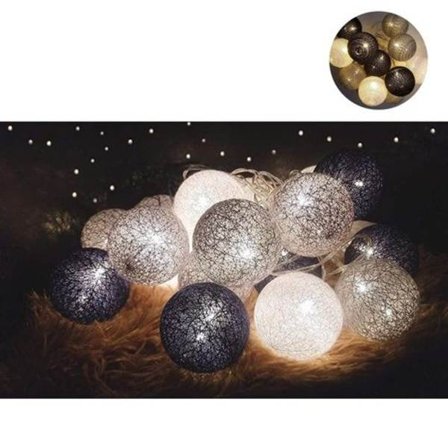 Bomullsboll Fe-ljus Batteridriven - 3M 20 LED Boll Fe-ljus