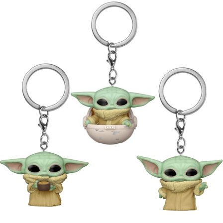 Star Wars FUNKO POP perifer Yoda romskip stil nøkkelring Yoda vannglass Yoda nøkkelring 9cm