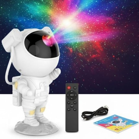 Astronaut-natlys / Galaxy Light - Stjernehimmel-projektor