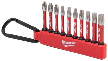 Milwaukee 4932480941 Bitssats 10 delar, Borra & mejsla