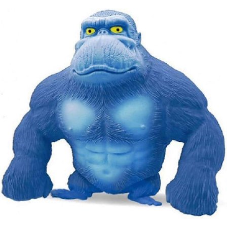 Gorilla Action Figur til Børn, Blå, Elastisk Stress Relief Legetøj