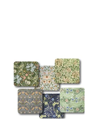 William Morris Coaster Set - Multi/patterned - ONE SIZE